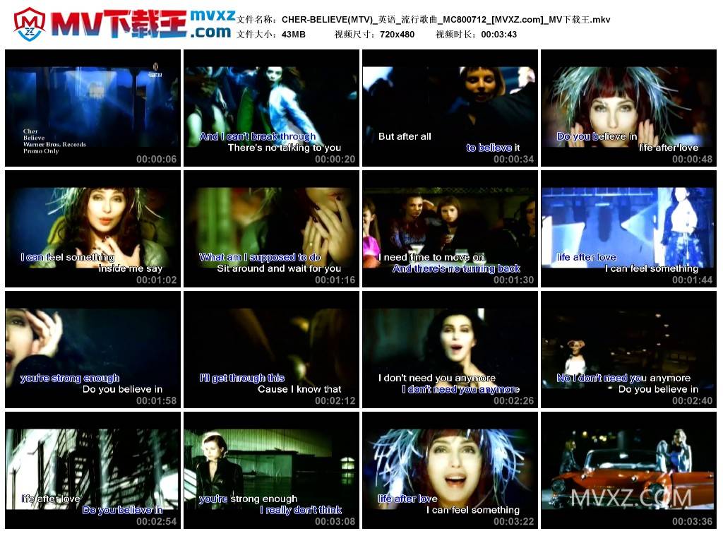 CHER-BELIEVE(MTV)_英语_流行歌曲_MC800712